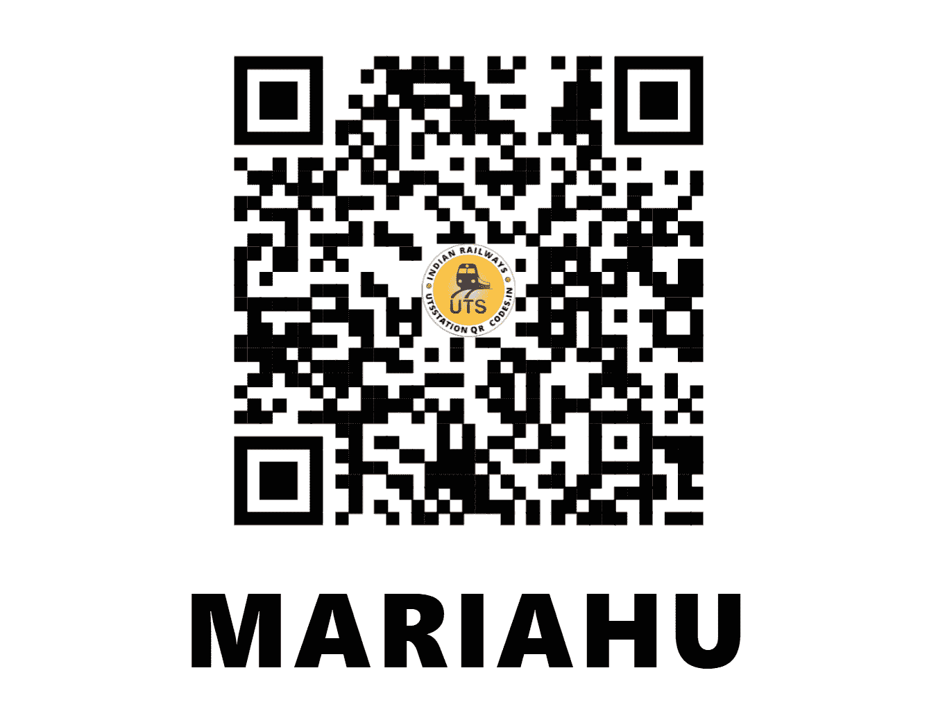 UTS QR Code for MARIAHU - MAY (NR - UTTAR PRADESH)